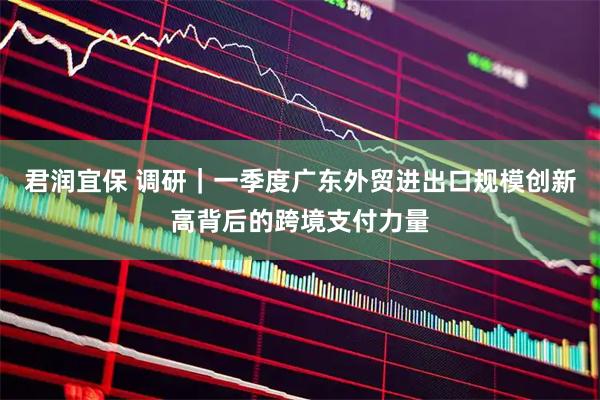 君润宜保 调研｜一季度广东外贸进出口规模创新高背后的跨境支付力量