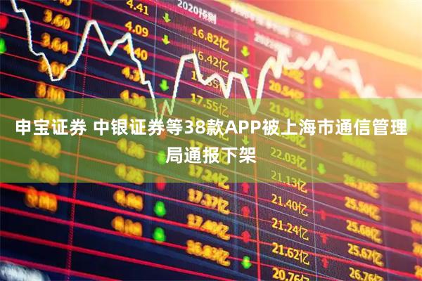 申宝证券 中银证券等38款APP被上海市通信管理局通报下架